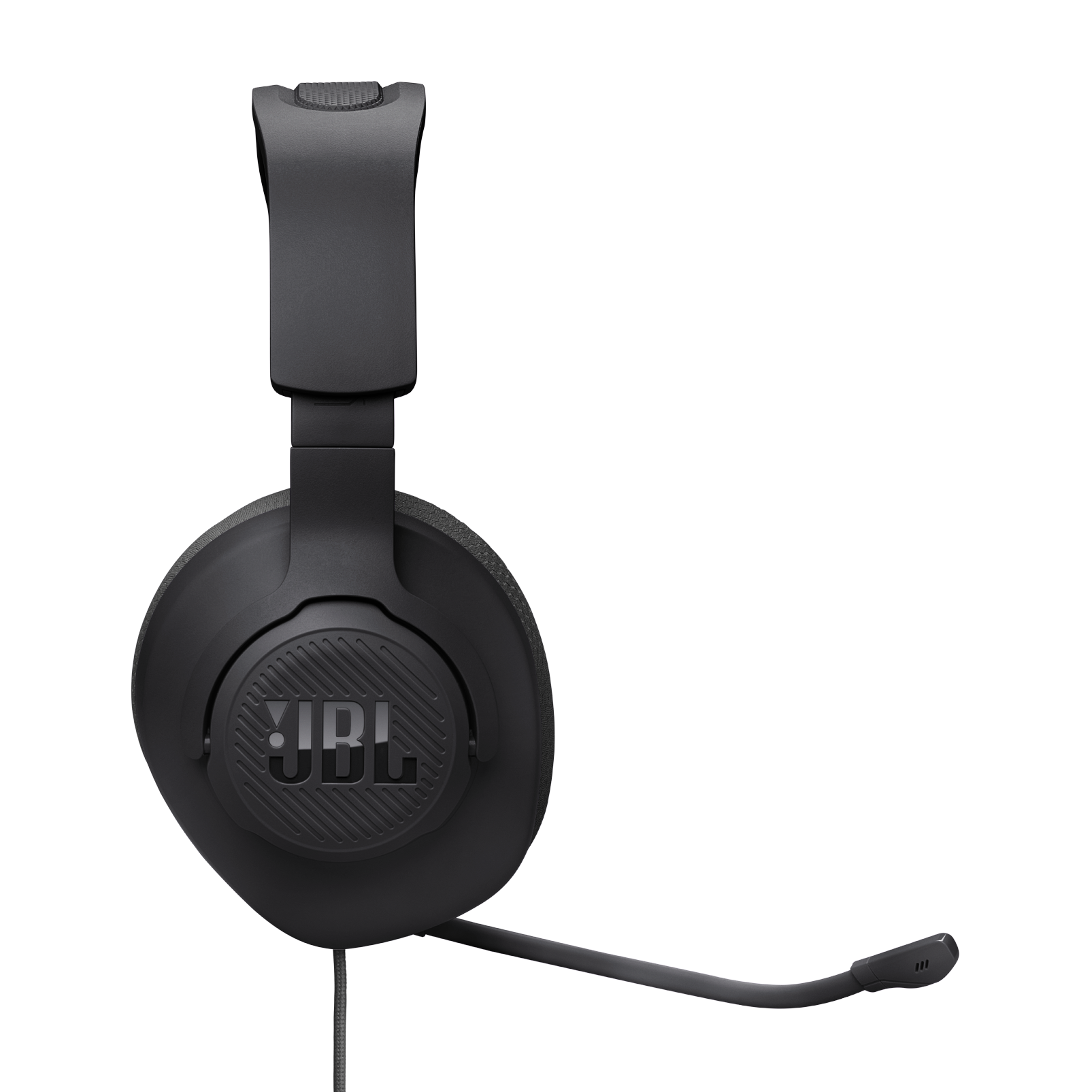 JBL Quantum 100M2 - Black - Wired over-ear gaming headset with detachable mic and mute option - Right